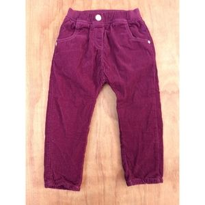 3/$15 NEXT burgundy corduroy toddler pants